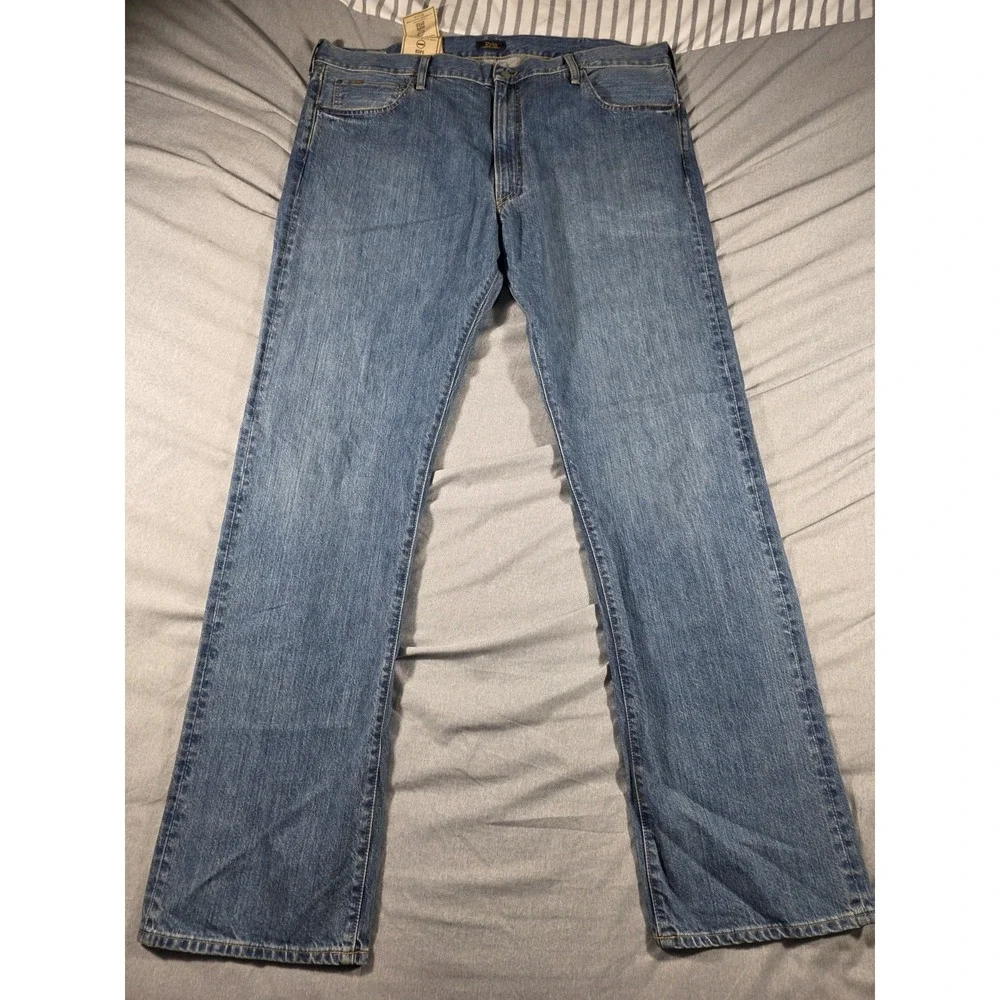 NEW Polo Ralph Lauren‎ Hampton Straight Jeans Blue Denim Tall 42Tx36 (44 Waist)